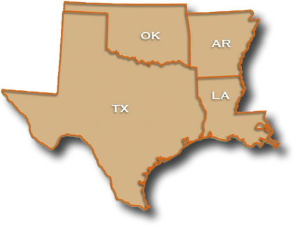 map of texas oklahoma and arkansas Aston Martin Owners Club South Centeral Us Region map of texas oklahoma and arkansas